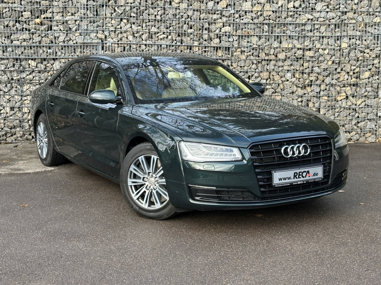 Audi A8 L Security (D4) blindée d\u2019usine, niveau VR9 — location de véhicules blindés RECA Guard Sindelfingen