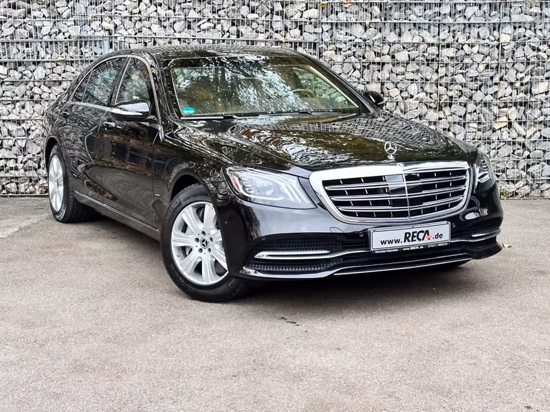 Mercedes-Benz S 600 Guard (W222) blindata in fabbrica, livello di protezione VR9 — flotta a noleggio RECA Guard Sindelfingen, Germania